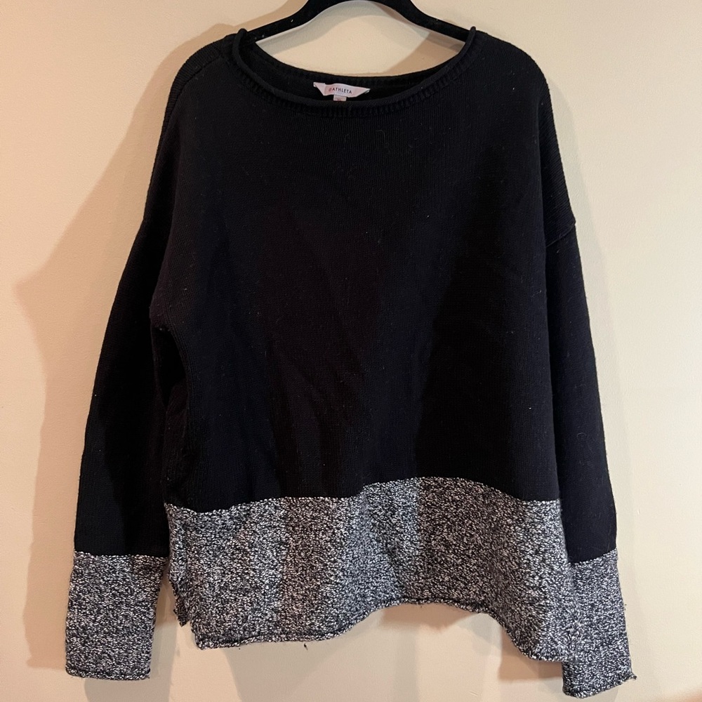 Athleta Black Wool Sweater
